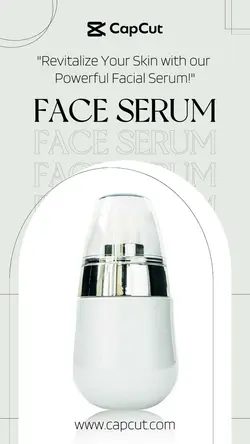 Skin Care Face Serum Product Display