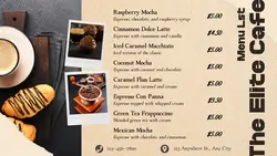 Cafe New Menu List Twitter Post