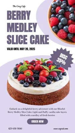 Dessert Cafe Menu Tiktok Post