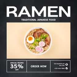 Ramen Noodles Promotion Instagram Post