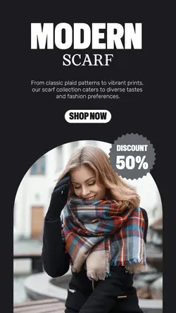 Fashion Modern Scarf Promotion Instagram Story