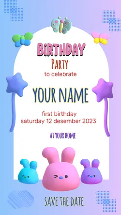 non marketing invitation  birthday party