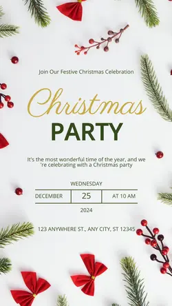 Christmas Party Invitation Instagram Story