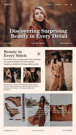 Fashion Brown Product Display TikTok