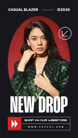 Black and Red Casual Fashion Sales Promo TikTok