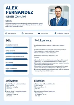 Non-Marketing Consultant Resume Modern