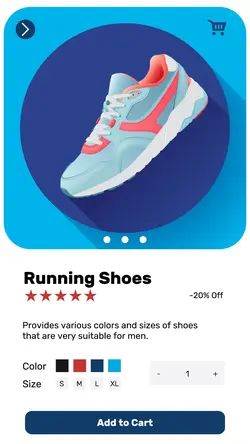 Shoes Mobile Shop Product Display