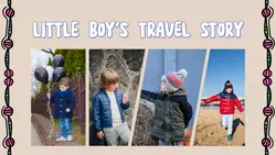 Non-marketing facebook cover little boy travel story