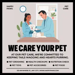 Pet Care Services Promotion Instagram Post