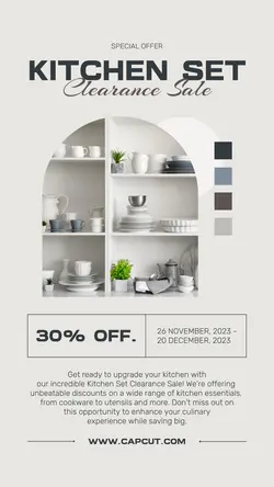 Household Accessories & Furniture Kitchen Set Sale