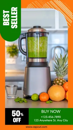 Best seller product sale blender orange instagram story