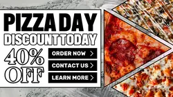 Food Pizza Day Promotion Twitter Post