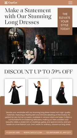 Long Dress Fashion Product Display Instagram Story