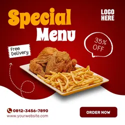 Special Menu Today Template