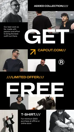 9 Multi-product Image + Men's Clothes Black Tech