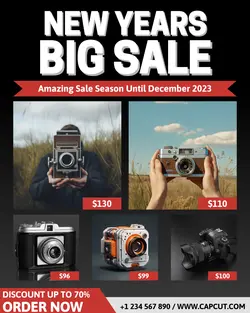 New Years Big Sale Promotion Instagram Potrait