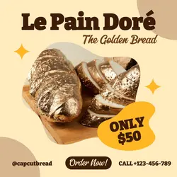The Golden Bread Product Instagram Post