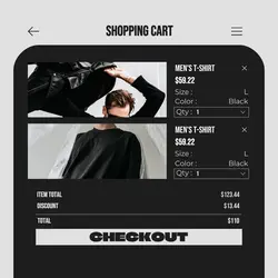 2024hot Shopping Cart Men's Clothes
