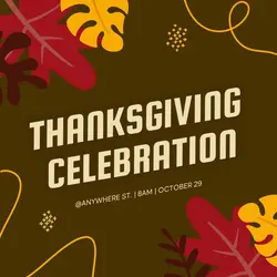 Simple Thanksgiving Celebration