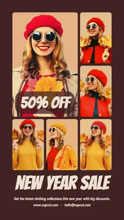 NEW YEAR FASHION PROMOTION INSTAGRAM STORY