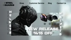 Website Intro For Helmet Brand