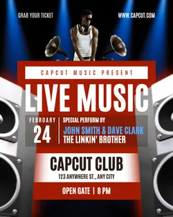 Live Music Instagram Post