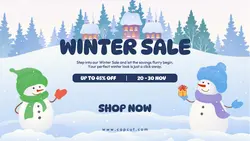 Winter Season Sale Promo Twitch Banner