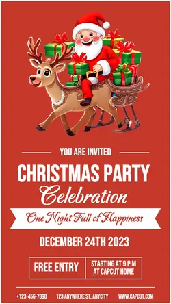 Christmas Party Celebration Invitation