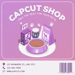 Pet Food Promotion Poster