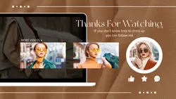 We media Film ending display Clothing & Shoes Mini