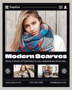 Modern Scarves Display Product Instagram Portrait