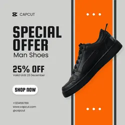 Man Shoes Promotion Instagram Post
