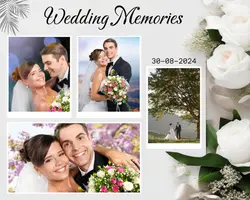 Non-marketing Photo Collage Wedding Memories