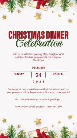 Other Industries Christmas Dinner Invitation