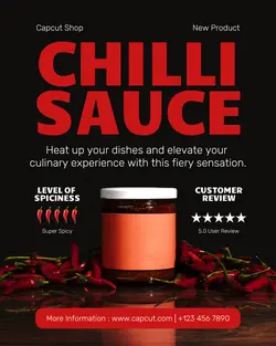 Instagram Post Food Chili Sauce Promotion