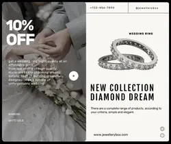jewellery wedding ring promotion facebook post