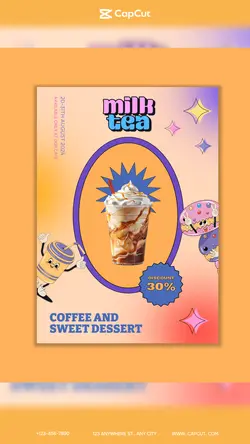 Food & Drink Milkshake Discount Illustration style