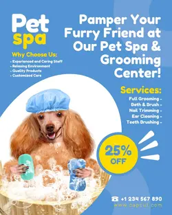 Pets Spa Promotion Instagram Portrait 