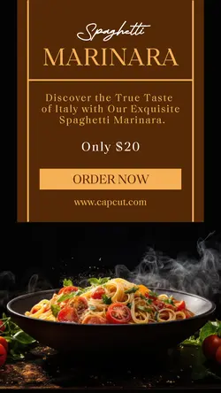 Spaghetti Marinara Promotion Instagram Story