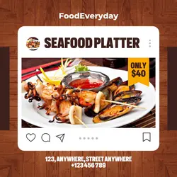 Seafood Platter Instagram Post