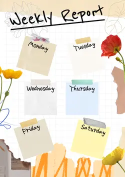 non marketing Weekly schedule