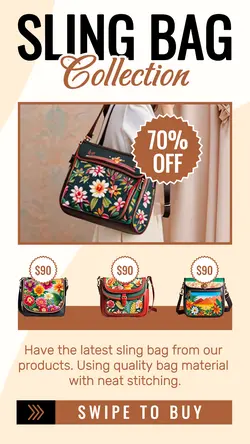 Fashion Industry Sling Bag Sale Promotion Tiktok