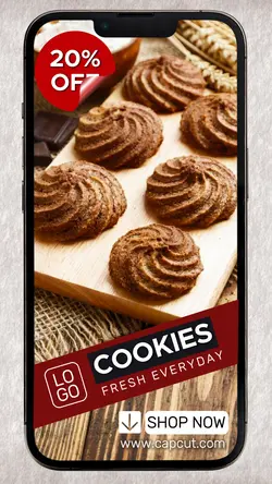 Cookies Promotion Handphone Mockup Instagram Story