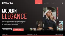 Fashion SALE Advertisement Landing Page Website