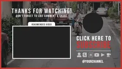 Non-marketing Youtube Endscreen Minimalist