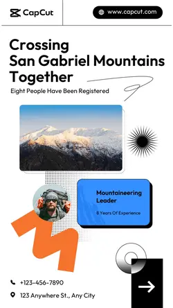 Tourism travel Mountaineering Display Minimalist