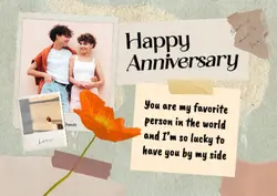 Non-marketing Happy Anniversary Card Scrapbook
