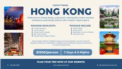 Travel to Hongkong Promotion 