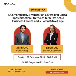 Flyer Business Talk Minimalist LinkedIn Post