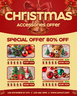 Christmas Day Accessories Sale Promotion Instagram Portrait